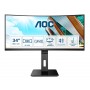 AOC P2 CU34P2A LED display 86,4 cm (34") 3440 x 1440 pixels Quad HD Preto