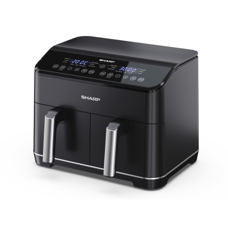 Sharp AF-GD82AE-B Duplo 8 l Independente 1800 W Fritadeira a ar quente Preto