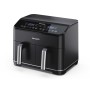 Sharp AF-GD82AE-B Duplo 8 l Independente 1800 W Fritadeira a ar quente Preto
