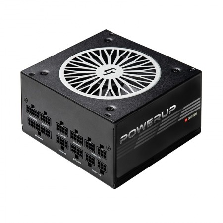 Chieftec PowerUp GPX-850FC fonte de alimentação 850 W 20+4 pin ATX ATX Preto