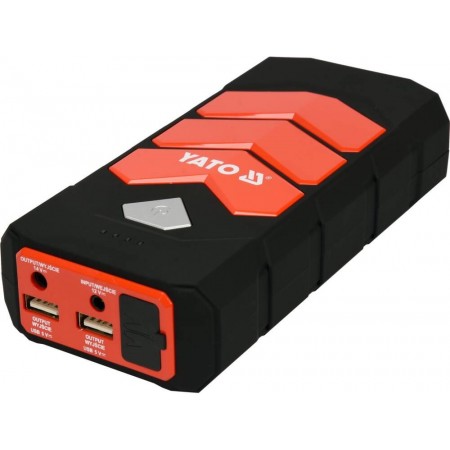 Car jump starter YATO YT-83081 car power bank 9000 mAh 9000 mAh Black, Orange