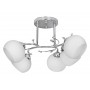 Classic chandelier pendant ceiling lamp Activejet IRMA nickel 5xE27 for living room