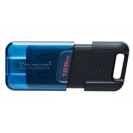 Kingston Technology DataTraveler 80 M unidade de memória USB 128 GB USB Type-C 3.2 Gen 1 (3.1 Gen 1) Preto, Azul