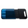 Kingston Technology DataTraveler 80 M unidade de memória USB 128 GB USB Type-C 3.2 Gen 1 (3.1 Gen 1) Preto, Azul