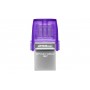 Kingston Technology DataTraveler microDuo 3C unidade de memória USB 256 GB USB Type-A   USB Type-C 3.2 Gen 1 (3.1 Gen 1) Aço