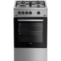 Beko FSG52020FX cooker Freestanding cooker Gas Inox