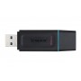 Kingston Technology DataTraveler Exodia unidade de memória USB 64 GB USB Type-A 3.2 Gen 1 (3.1 Gen 1) Preto, Turquesa