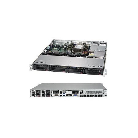 Supermicro SuperServer 5019P-MTR Intel C622 LGA 3647 (Socket P) Rack (1U) Black