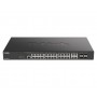 D-Link DGS-2000-28P network switch Managed L2/L3 Gigabit Ethernet (10/100/1000) Power over Ethernet (PoE) 1U Black