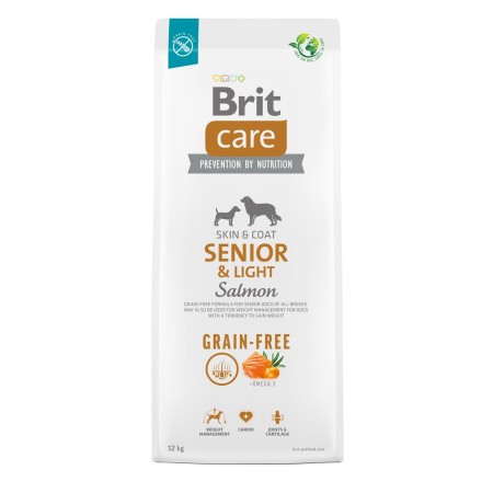 BRIT Care Senior&Light Salmon - dry dog food - 12 kg