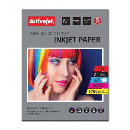 Activejet AP4-200G20 Paper photo glossy (A4- 20 pcs.)