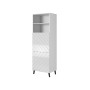 Cabinet ABETO 60x40x176.5 cm white/gloss white