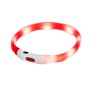 HILTON LED silicone 1.4x0.8x40 cm with USB - dog collar