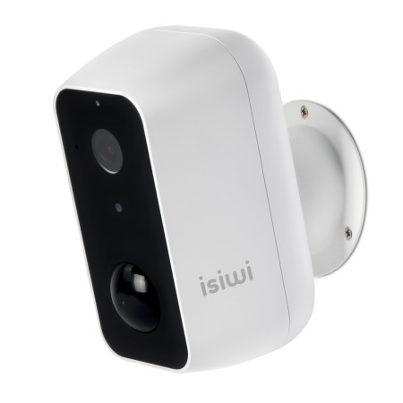 Câmera Isiwi Wireless FRI + 5Mpx Bullet alimentada por bateria fixa para LED IR externo e cartão Sd de áudio bidirecional SHOWC