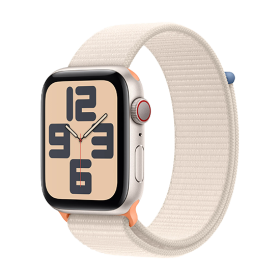 Watch Apple Watch SE2 (2022) GPS 44mm Midnight Aluminium Case with Sport Loop - Starlight