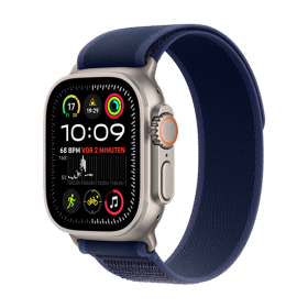 Watch Apple Watch Ultra 2 (2024) LTE 49mm Natural Titanium Case with Trail Loop S/M - Blue