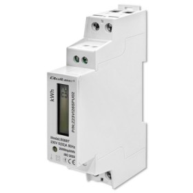 Qoltec Single-phase electronic energy meter | DIN rail | 230V | LCD | 1P | Slim