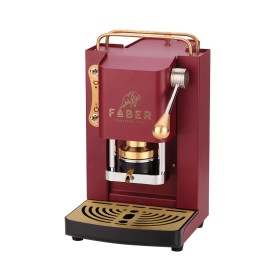 Máquina de café Mini Deluxe vermelho cereja - dourado