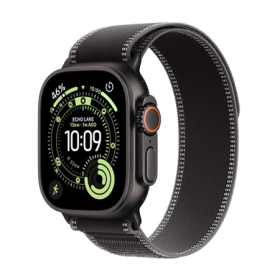 Watch Apple Watch Ultra 3 (2025) 5G 49mm Black Titanium Case with Trail Loop S/M - Black/Charcoal