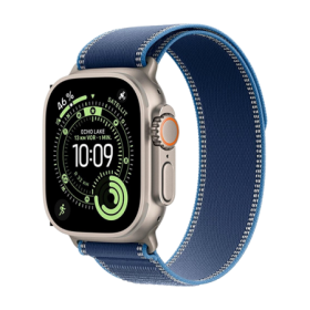 Watch Apple Watch Ultra 3 (2025) 5G 49mm Natural Titanium Case with Trail Loop S/M - Blue/Bright Blue