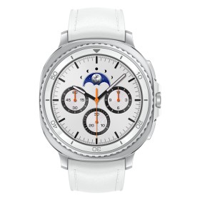 Samsung Galaxy Watch 8 Classic 3,3 cm (1.3") AMOLED 46 mm Digital 438 x 438 pixels Ecrã táctil Prateado Wi-Fi GPS