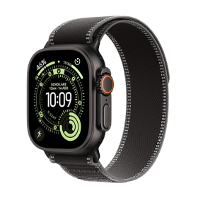 Watch Apple Watch Ultra 3 (2025) 5G 49mm Black Titanium Case with Trail Loop S/M - Black/Charcoal