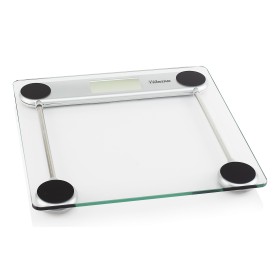 Tristar WG-2421 balança de casa de banho Quadrado Prateado, Transparente Balança pessoal eletrónica
