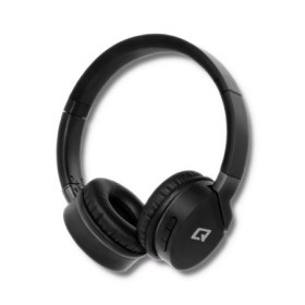 Qoltec Headphones wireless BT with microphone | Super Bass | Black