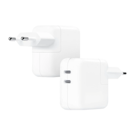 Apple 35W Dual USB-C Port Power Adapter - White