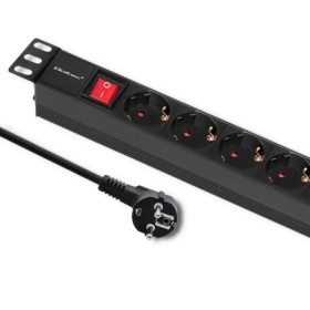 Qoltec Power strip for RACK 1U | 16A | PDU | 8xSCHUKO | 2m