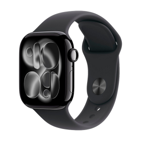 Watch Apple Watch Series 11 (2025) GPS 42mm Jet Black Aluminium Case with Sport Band S/M - Black