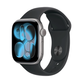 Watch Apple Watch Series 11 (2025) GPS 42mm Space Grey Aluminium Case with Black Sport Band S/M - Black