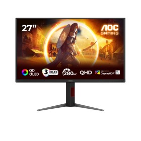 AOC G4 Q27G4ZD monitor de ecrã 68,6 cm (27") 2560 x 1440 pixels Quad HD QD-OLED Preto, Vermelho