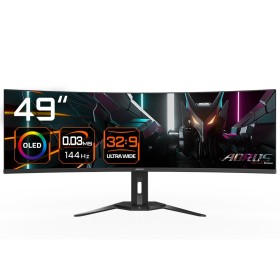 GIGABYTE AORUS CO49DQ monitor de ecrã 124,5 cm (49") 5120 x 1440 pixels Dual QHD OLED Preto