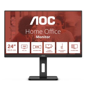AOC E3 24E3QAF monitor de ecrã 60,5 cm (23.8") 1920 x 1080 pixels Full HD LCD Preto