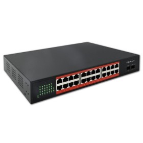 Qoltec Gigabit Ethernet PoE SWITCH | 24x RJ45 | 2x SFP | 1000 Mb/s