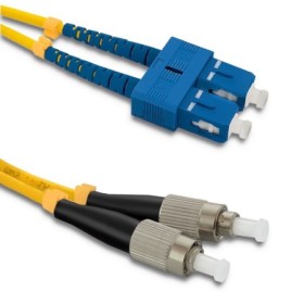Qoltec Patchcord fiber optic SC/UPC - FC/UPC | Singlemode | 9/125 | G652D | Duplex | 2m
