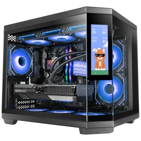 Mars Gaming MC3TCORELCDM caixa para computador Mini Tower Preto