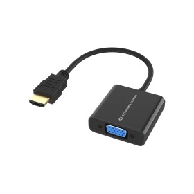 Conceptronic ABBY20B adaptador de cabo de vídeo 0,25 m HDMI Type A (Standard) VGA (D-Sub) Preto