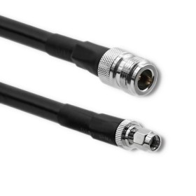 Qoltec LMR400 Coaxial Cable | N Female | RP-SMA Male | 3m
