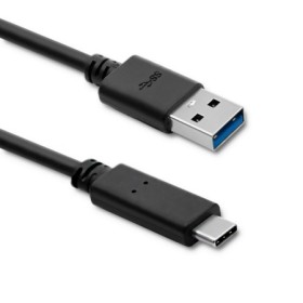 Qoltec USB 3.1 type C male cable | USB 3.0 A male | 1.8m | Black