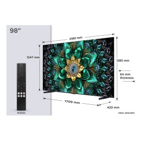 TCL Q6C 98Q6C TV 2,49 m (98") 4K Ultra HD Smart TV Wi-Fi Metálico