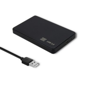 Qoltec External Hard Drive Case HDD/SSD 2.5'' SATA3 | USB 2.0 | Black
