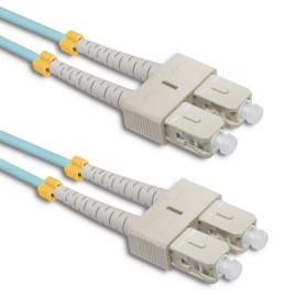 Qoltec Patchcord fiber optic SC/UPC - SC/UPC | Multimode | 50/125 | OM4 | Duplex | 5m
