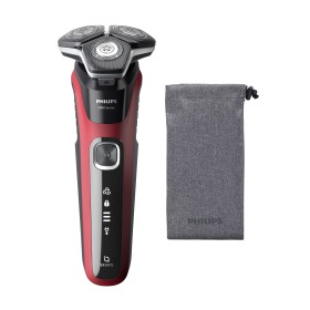 Philips SHAVER Series 5000 S5883 10 máquina de barbear Máquina de barbear rotativa Aparador Preto, Vermelho