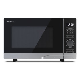 Sharp YCPS204AES microondas Preto, Prateado Apenas micro-ondas Balcão 20 l 700 W