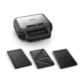 Tefal SW383D10 máquina para fazer sanduíches 700 W Preto, Aço inoxidável