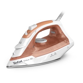 Tefal Virtuo 30 FV2C40E0 ferro de engomar Ferro a seco e a vapor Base de cerâmica 2000 W Pêssego, Branco