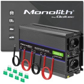 Qoltec Monolith voltage converter 4000 MS Wave |12V to 230V | 2000/4000W | USB