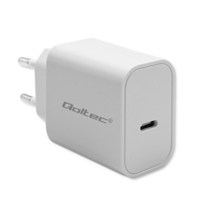 Qoltec Super Quick PD charger |  USB-C | 20W | 5-12V | 1.67-3A | White